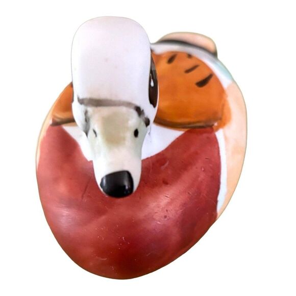 Vintage Frankel Duck Bird Made In Taiwan Hand Painted - 5in - Picture 2 of 4